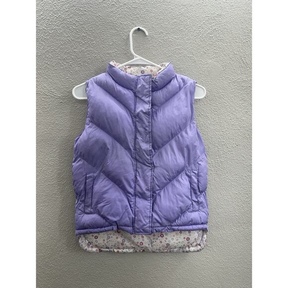 Girl Connection Childrens Girls Vest Size Large Puffer Reversible Zip Up Y2K - Picture 2 of 10